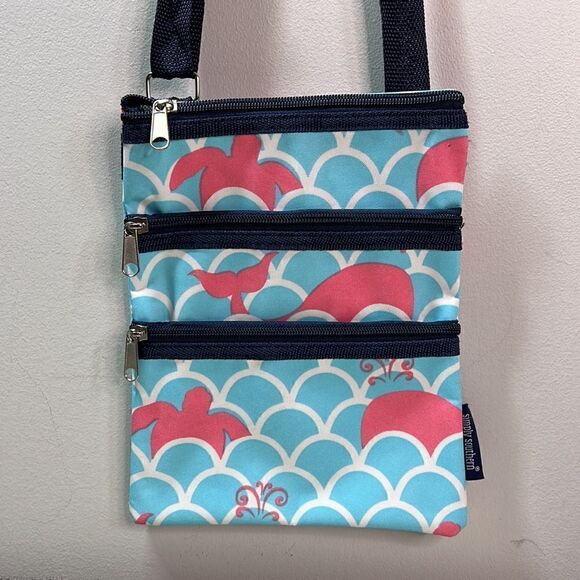Simply Southern Triple Zip Crossbody Turtles - Picture 3 of 7